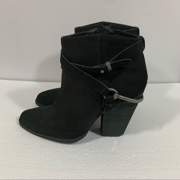 Very Volatile Leather Western Spur Ankle Boots - Picture 5 of 9